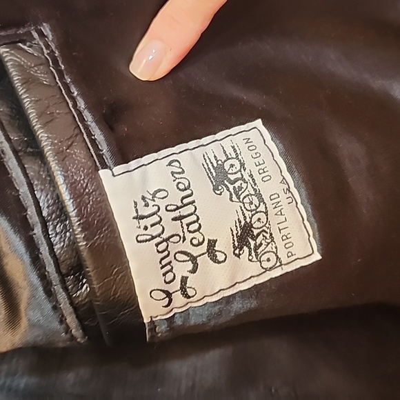 Langlitz of Portland Black Crescent Leather Coat - Picture 4 of 6